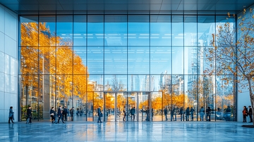 现代化建筑玻璃幕墙