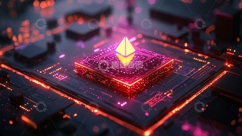 高清大图下载【趣麦麦图】以太坊芯片