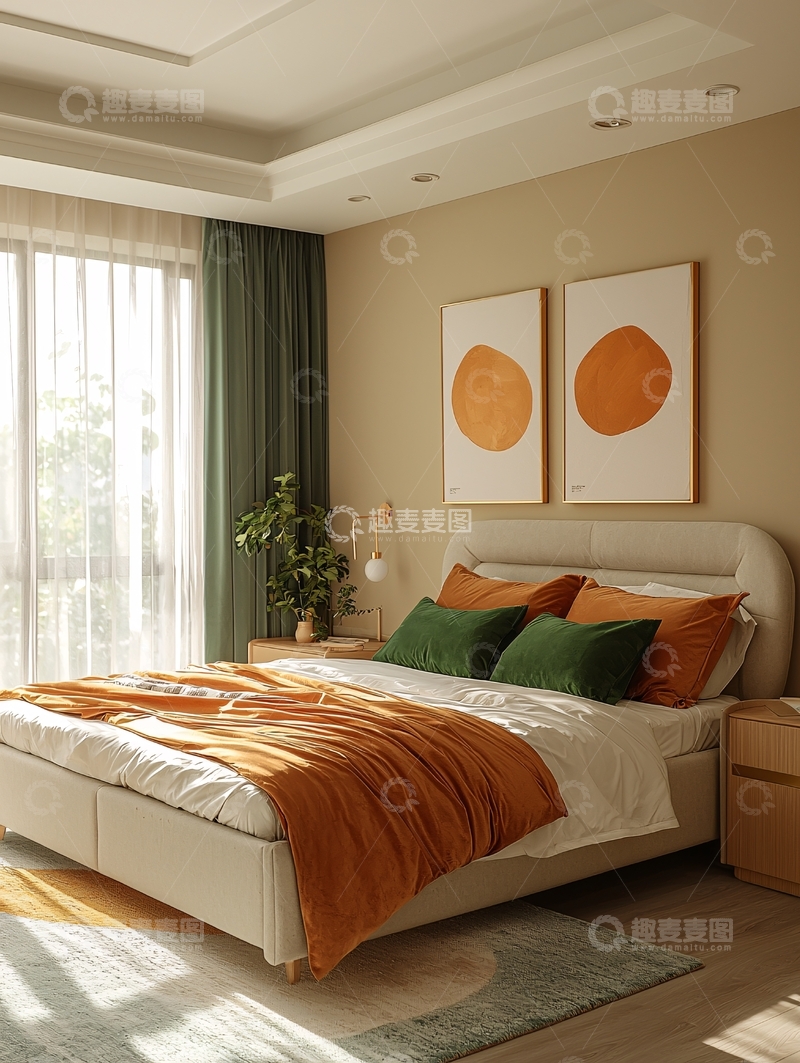 高清大图下载【趣麦麦图】现代简约卧室设计182