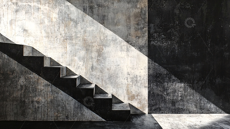 高清大图下载【趣麦麦图】水泥楼梯