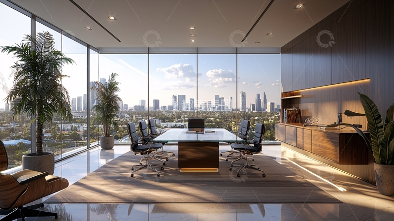 高清大图下载【趣麦麦图】现代化高层办公室
