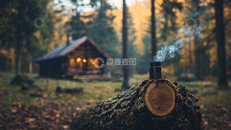 高清大图下载【趣麦麦图】森林小屋
