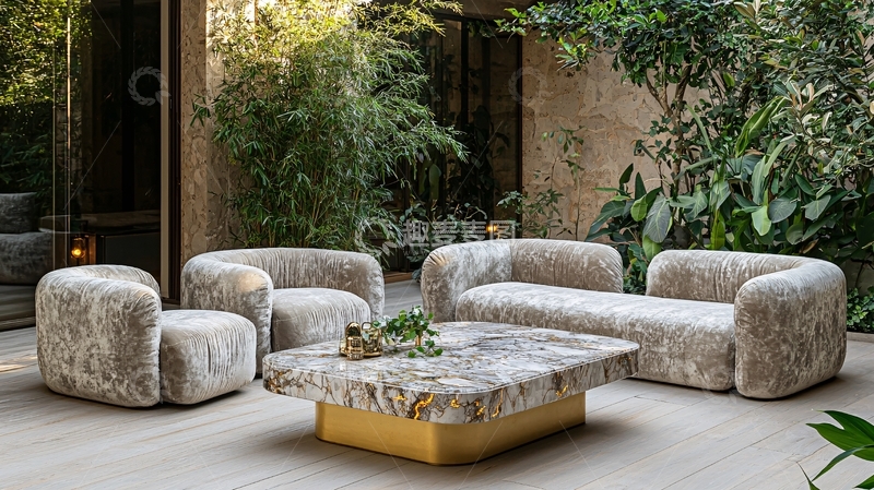 高清大图下载【趣麦麦图】户外休闲沙发组合