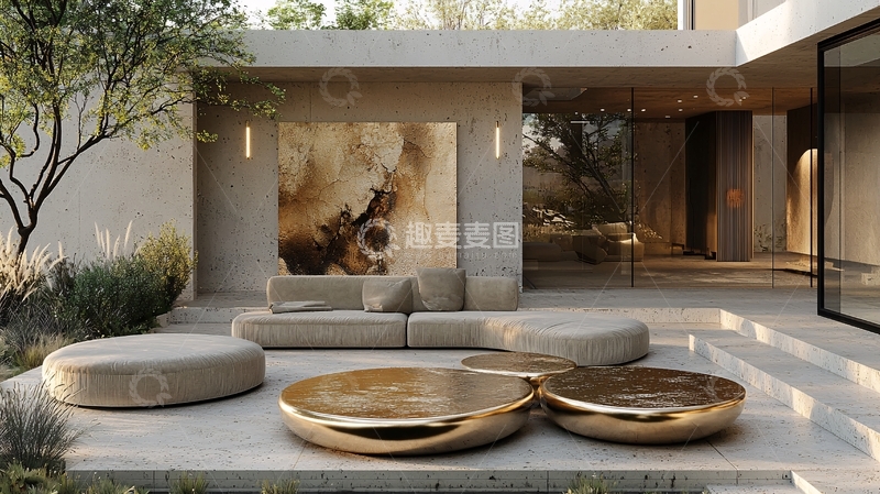 高清大图下载【趣麦麦图】现代简约户外休闲区