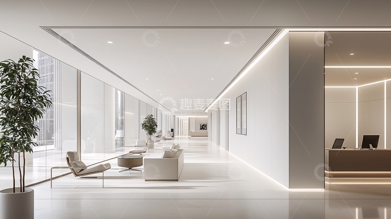 高清大图下载【趣麦麦图】现代简约风格长廊
