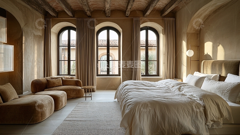 高清大图下载【趣麦麦图】极简风卧室设计