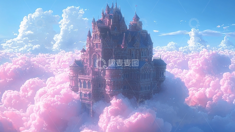 高清大图下载【趣麦麦图】云端梦幻城堡