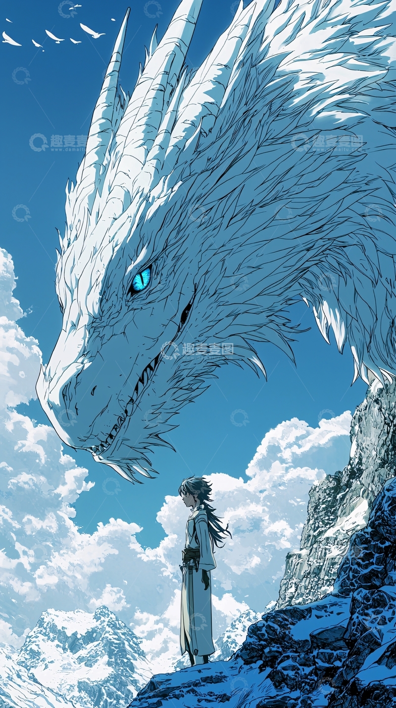 高清大图下载【趣麦麦图】白龙