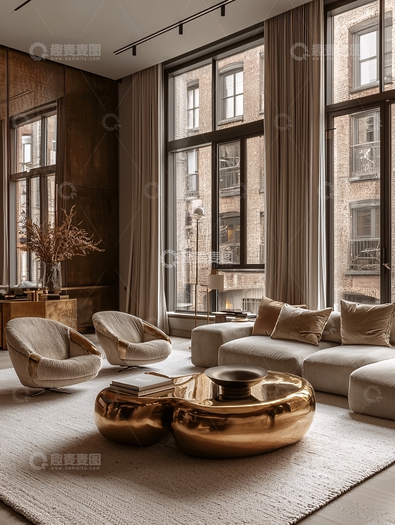 高清大图下载【趣麦麦图】现代简约客厅