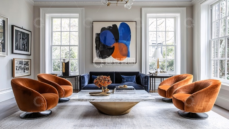 高清大图下载【趣麦麦图】现代简约客厅设计