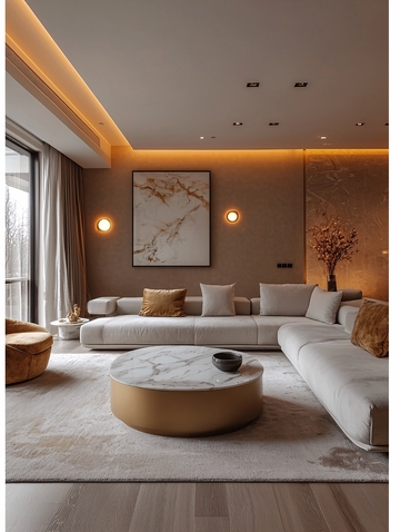 现代轻奢客厅装修