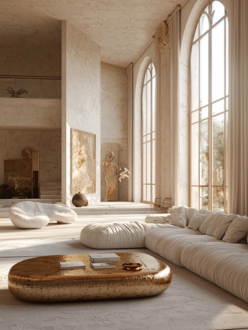 极简轻奢现代客厅