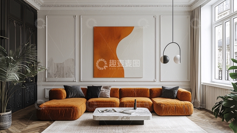 高清大图下载【趣麦麦图】现代简约客厅装修