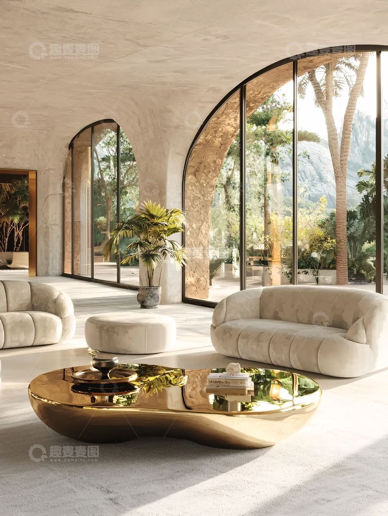 高清大图下载【趣麦麦图】现代轻奢客厅设计