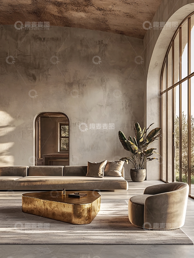 高清大图下载【趣麦麦图】现代极简主义客厅