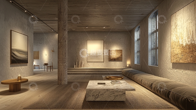 高清大图下载【趣麦麦图】极简风高级公寓样板间