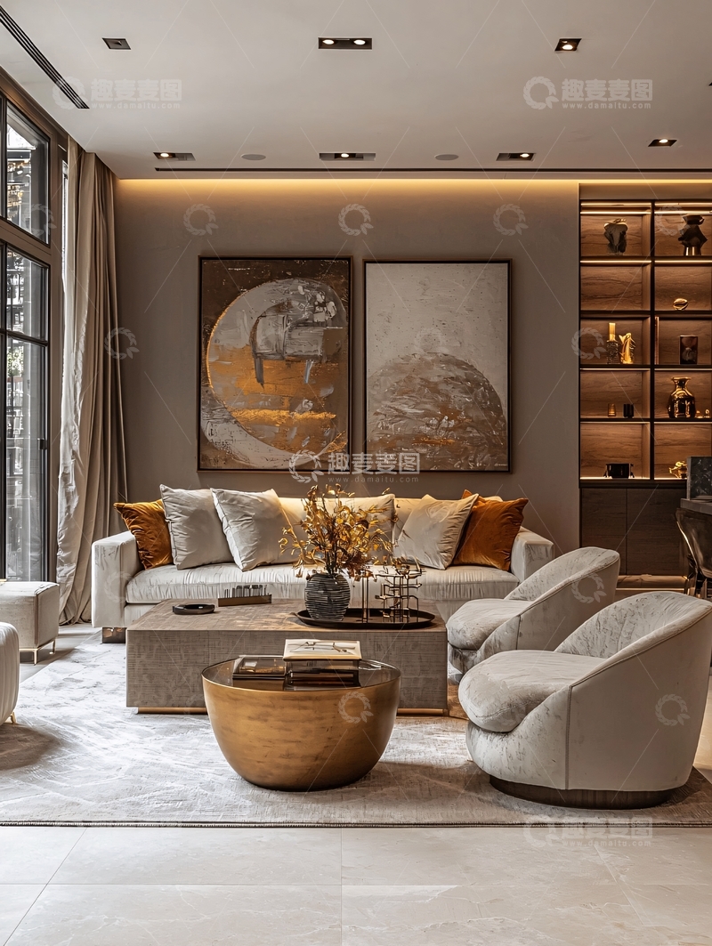 高清大图下载【趣麦麦图】温馨舒适的客厅