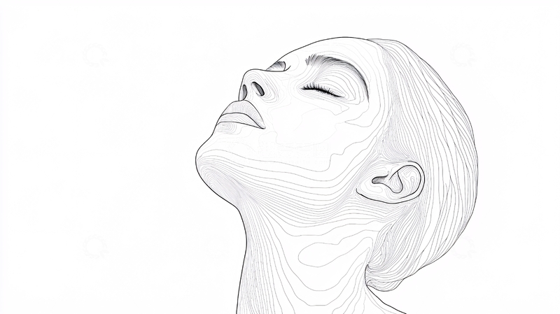 高清大图下载【趣麦麦图】素描女人头像