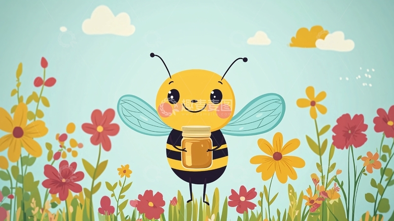 卡通蜜蜂