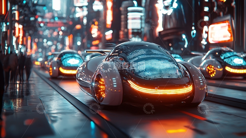 高清大图下载【趣麦麦图】未来都市夜景377