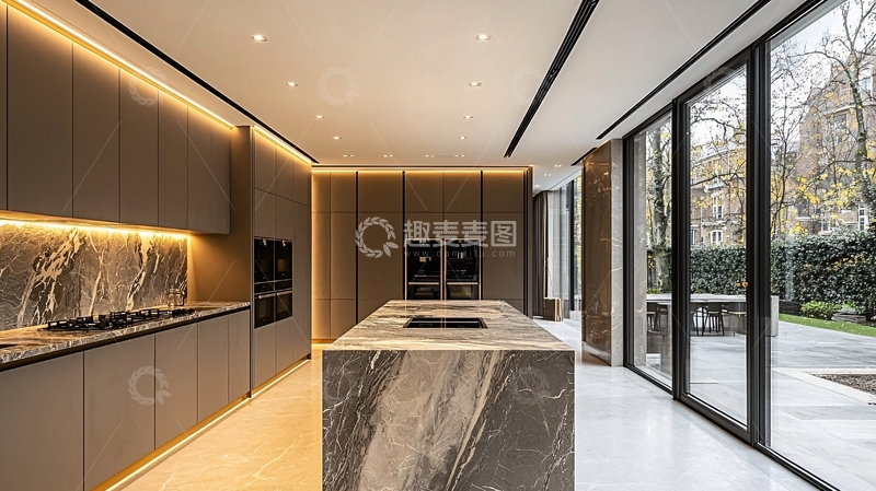 高清大图下载【趣麦麦图】现代极简风格厨房
