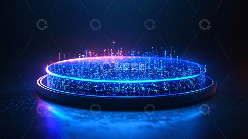 高清大图下载【趣麦麦图】科技感圆形舞台