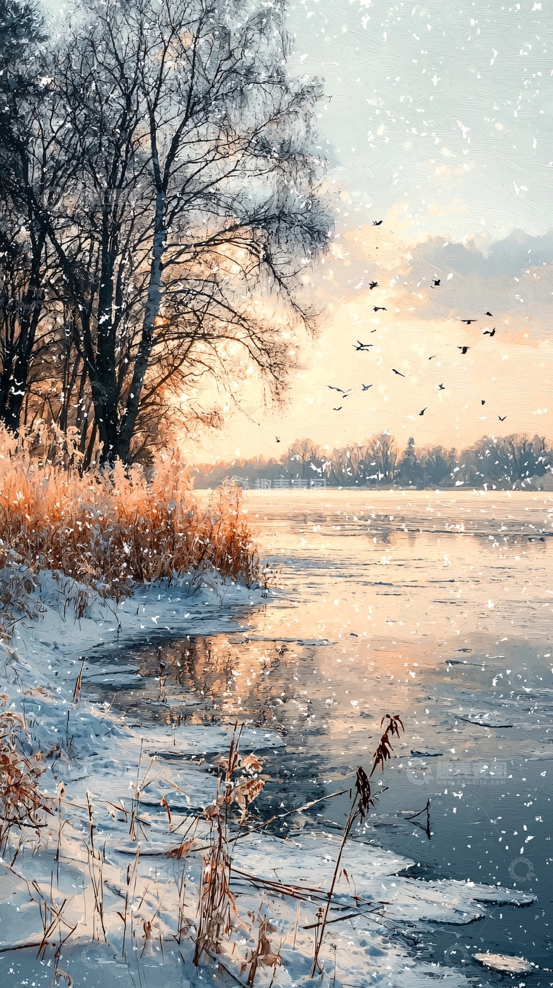 高清大图下载【趣麦麦图】冬季雪景