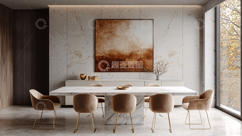 高清大图下载【趣麦麦图】现代简约餐厅设计