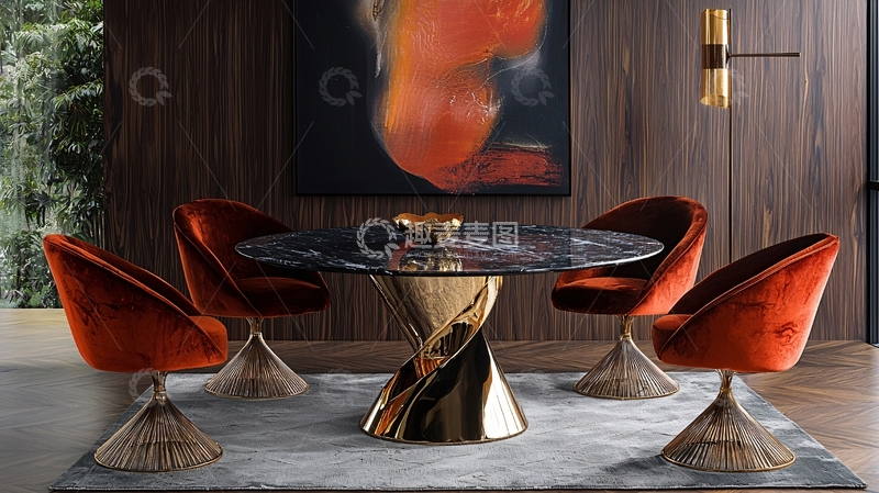 高清大图下载【趣麦麦图】高端大气现代餐厅