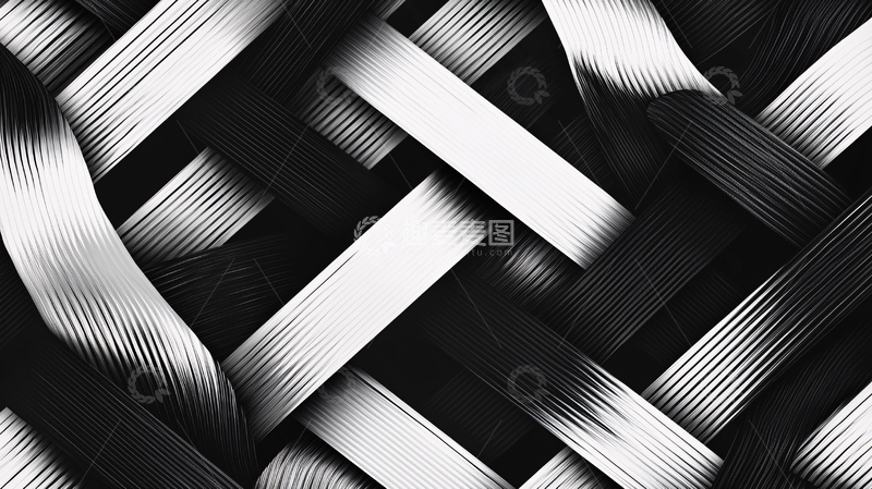 高清大图下载【趣麦麦图】黑白交叉编织纹理