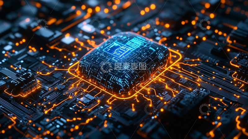 高清大图下载【趣麦麦图】芯片电路板特写4