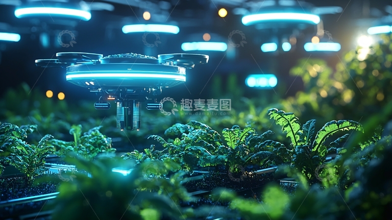 未来科技感植物种植