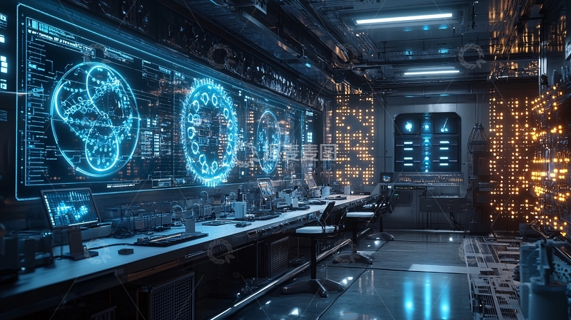 高清大图下载【趣麦麦图】未来科技实验室