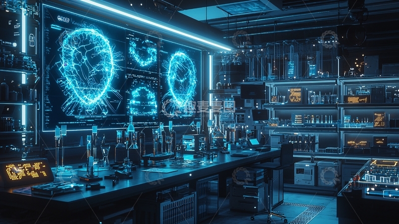 高清大图下载【趣麦麦图】未来科技实验室