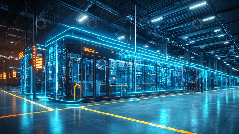 高清大图下载【趣麦麦图】未来科技感电车