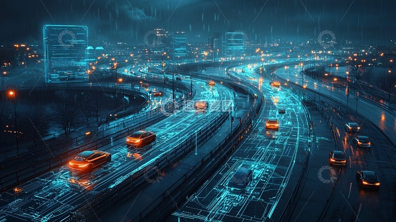 高清大图下载【趣麦麦图】未来都市夜景379