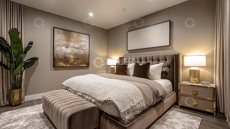 高清大图下载【趣麦麦图】现代简约卧室设计186