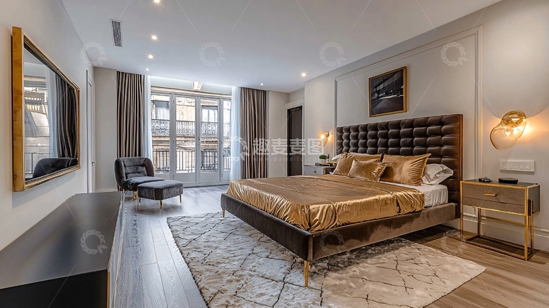 高清大图下载【趣麦麦图】现代奢华卧室装修