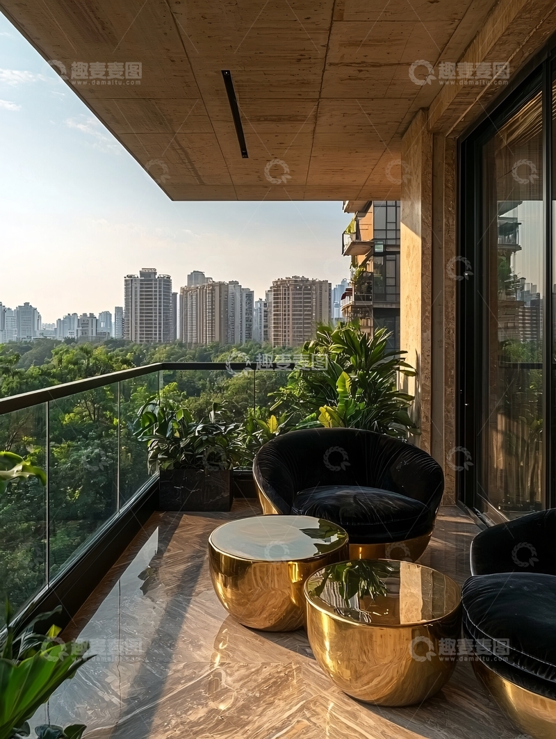 高清大图下载【趣麦麦图】高端阳台景观设计