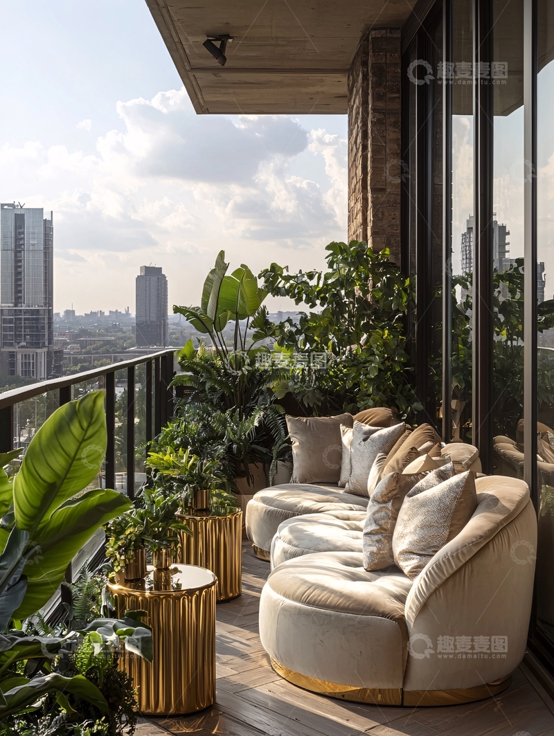 高清大图下载【趣麦麦图】阳台花园