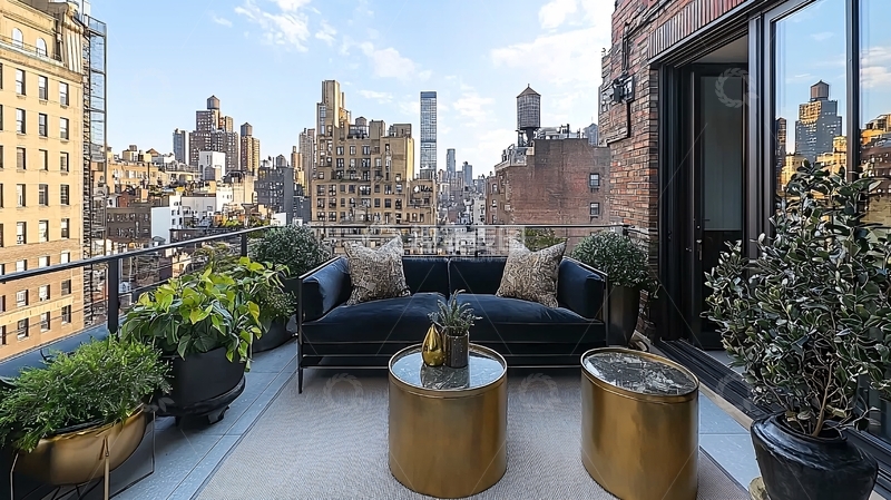 高清大图下载【趣麦麦图】纽约顶层公寓露台