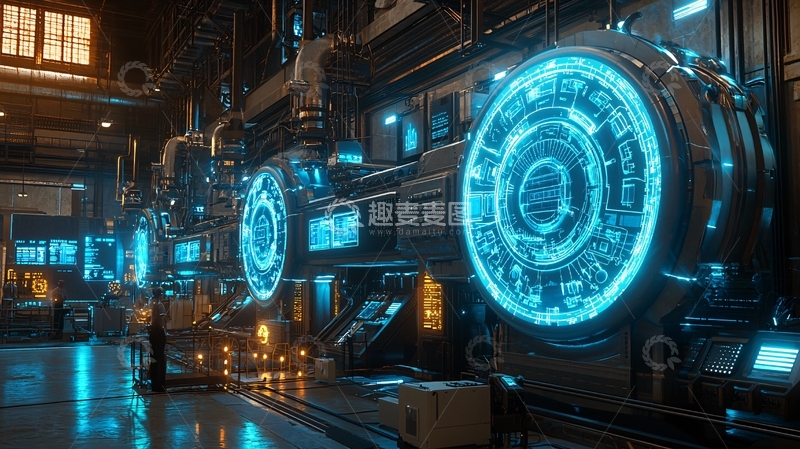 高清大图下载【趣麦麦图】未来科技工厂