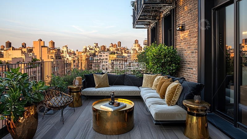 高清大图下载【趣麦麦图】高端公寓露台设计