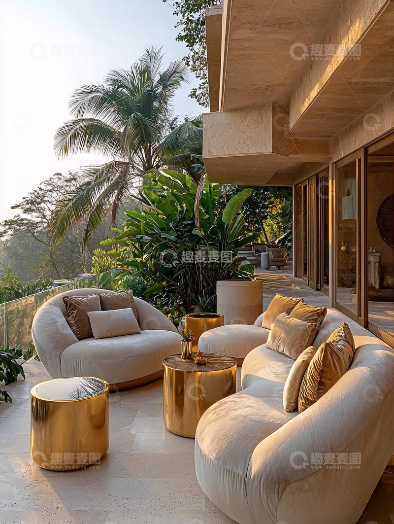 高清大图下载【趣麦麦图】现代简约户外阳台