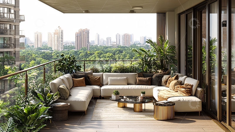 高清大图下载【趣麦麦图】阳台景观