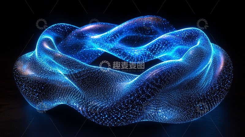 高清大图下载【趣麦麦图】蓝色能量环