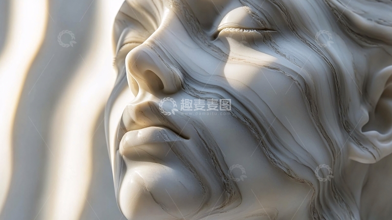 高清大图下载【趣麦麦图】流淌的线条雕塑