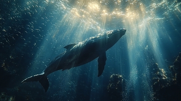 深海巨型鱼类光线