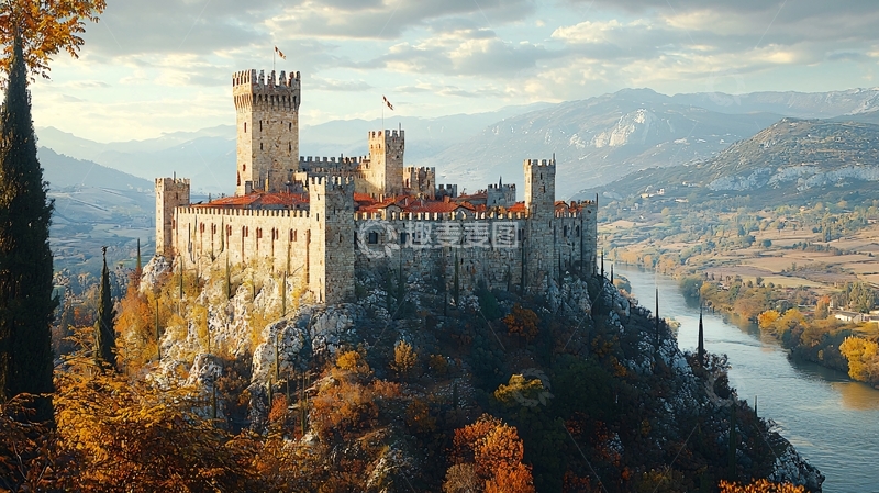 高清大图下载【趣麦麦图】山顶古堡