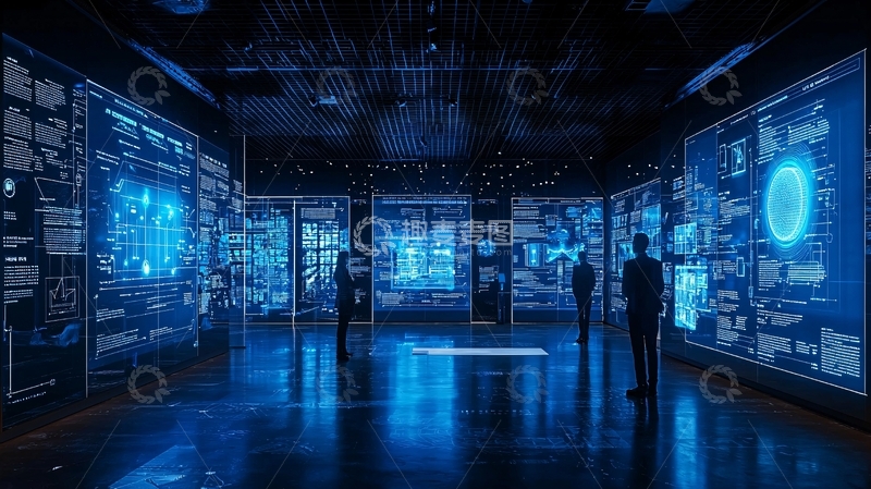 高清大图下载【趣麦麦图】科技感数据中心